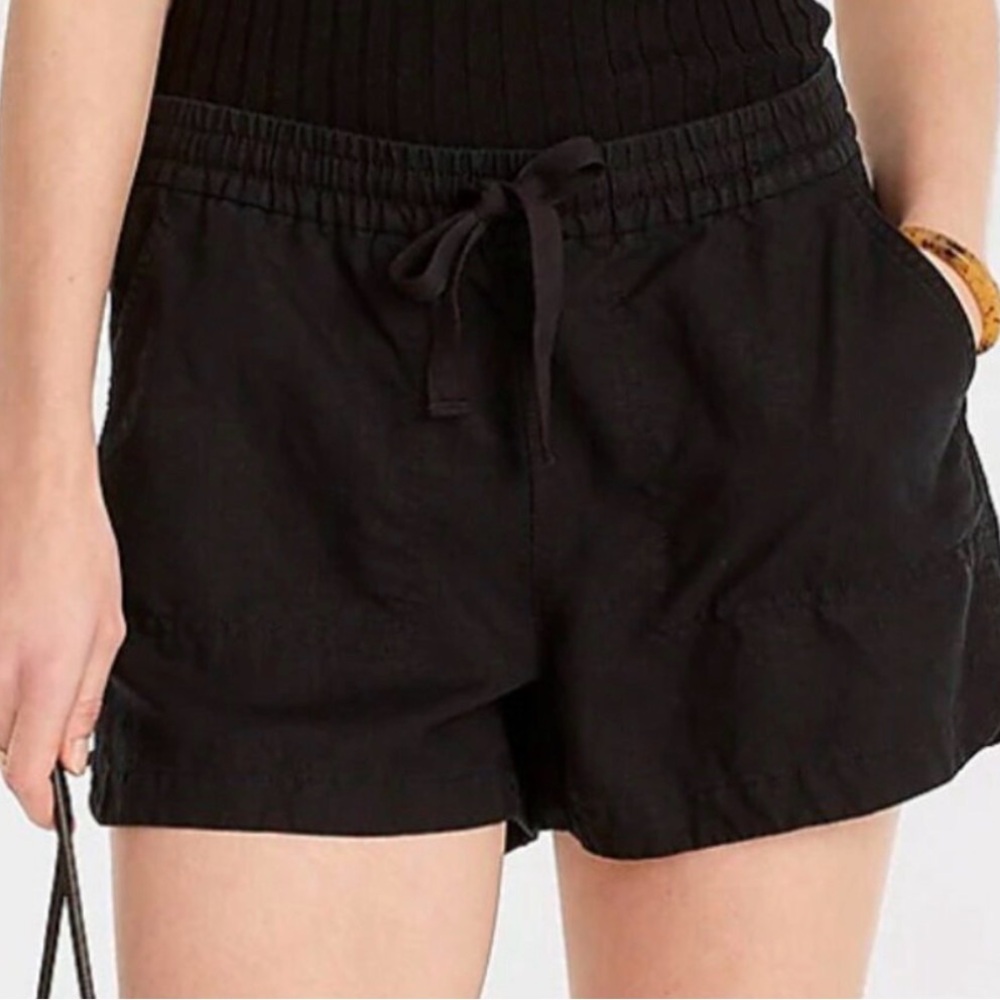 j crew black reimagined seaside shorts style BF383